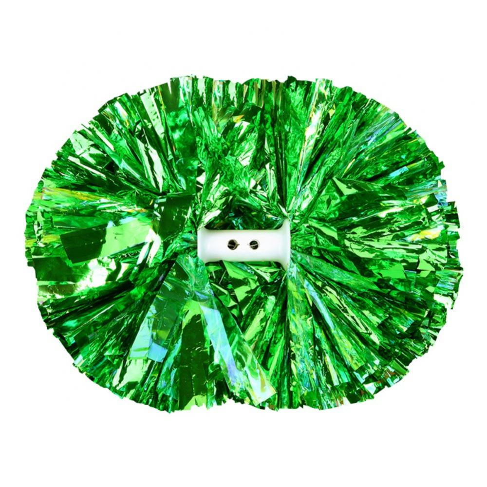 2 Pack Cheerleading Pom Poms with Baton Handle for Team Spirit Sports