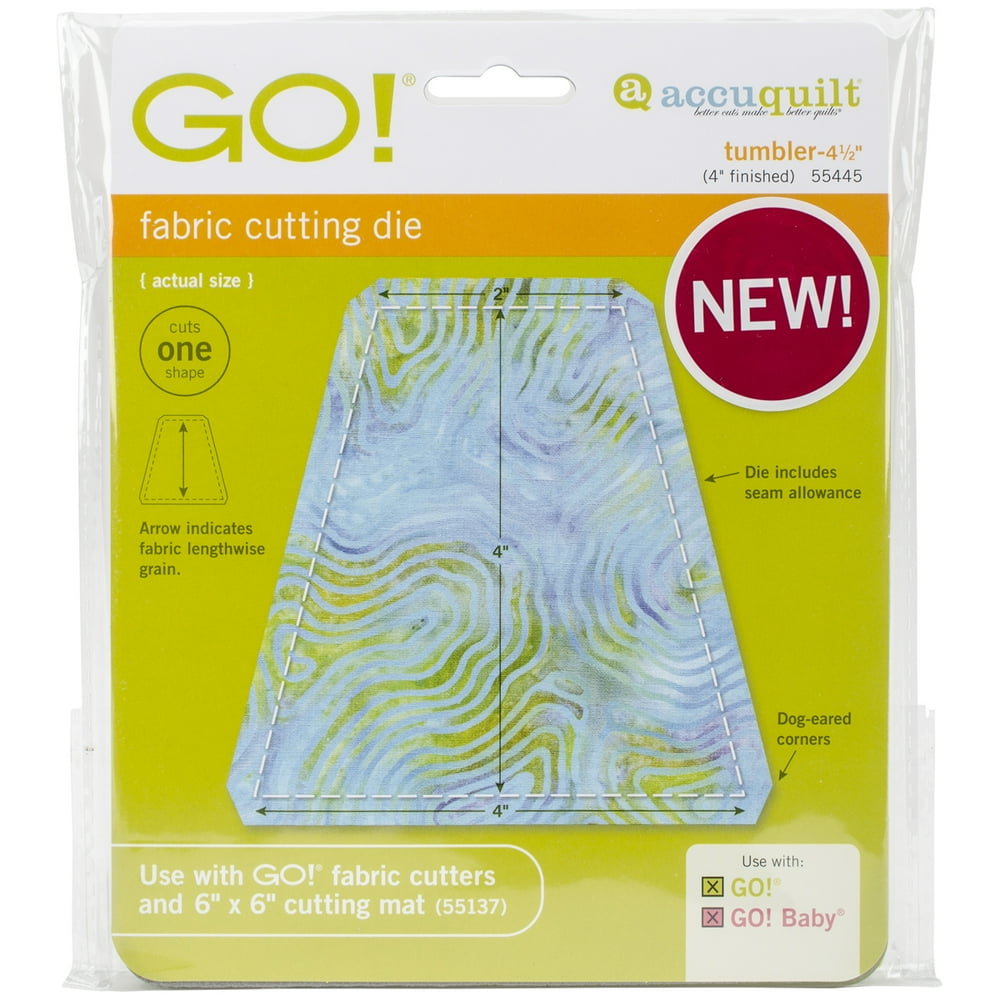 GO! Fabric Cutting DiesTumbler 4" Finished Size