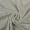 thumbnail image 4 of 59" Wide Rayon Spandex Waffle Open Knit Fabric -Anti Wrinkle,Breathable Fabric by the Yard-210 GSM-for Sewing, Apparel, Clothing, Headbands, Decorations, School, Home, and DIY Projects-Off White, 4 of 4