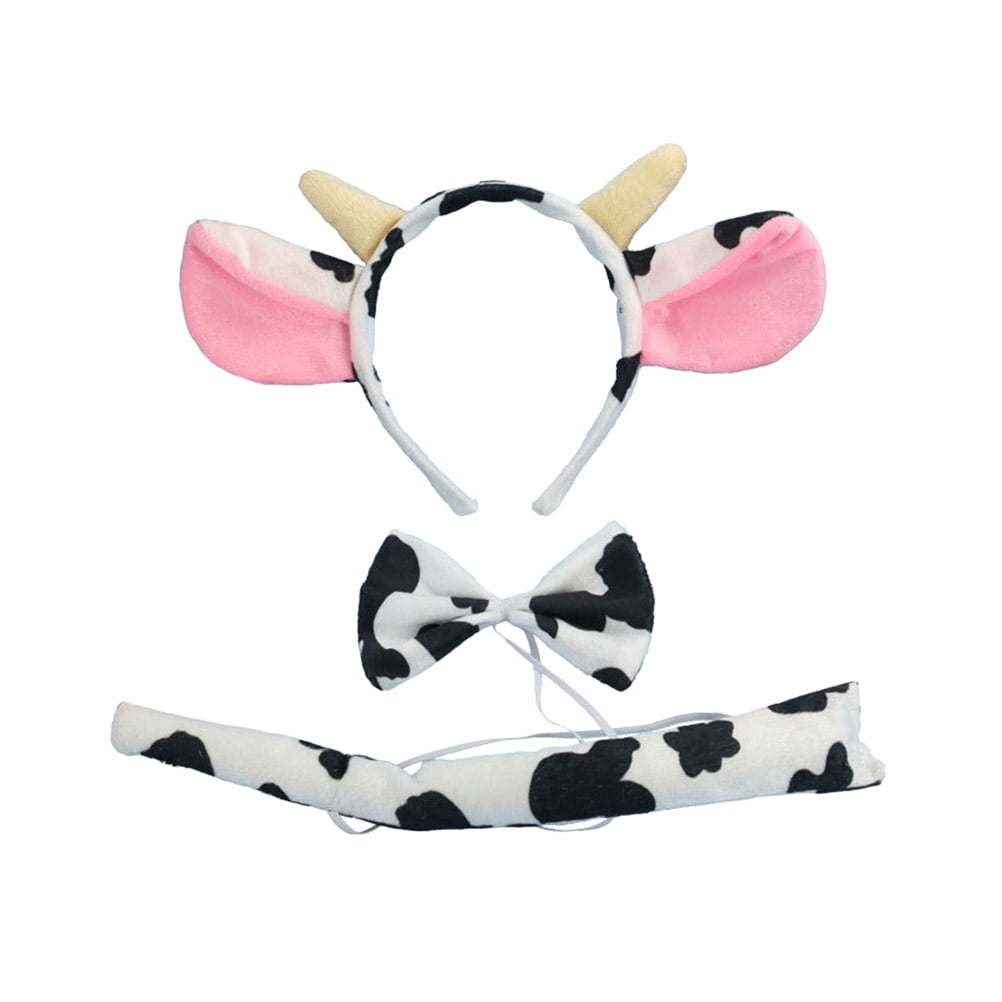 Costume Kit Cow Headband and Tail 