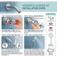 thumbnail image 3 of Livearty (TM) Pomme de Douche, Pomme de Douche à Main Haute Pression avec Tuyau, Ensemble de Douche à Pluie à Main à 5 Réglages, Fini Blanc - Incluant Support, Laveuse en Téflon, 3 of 8