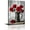 Flo-01, variant on Red Rose Wall Art Rustic Black and White Red Flower Canvas Print Picture Vintage Vase Poster Farmhouse Floral Painting for Living Bedroom Bathroom Home Decor(Flo-01,12"x18")