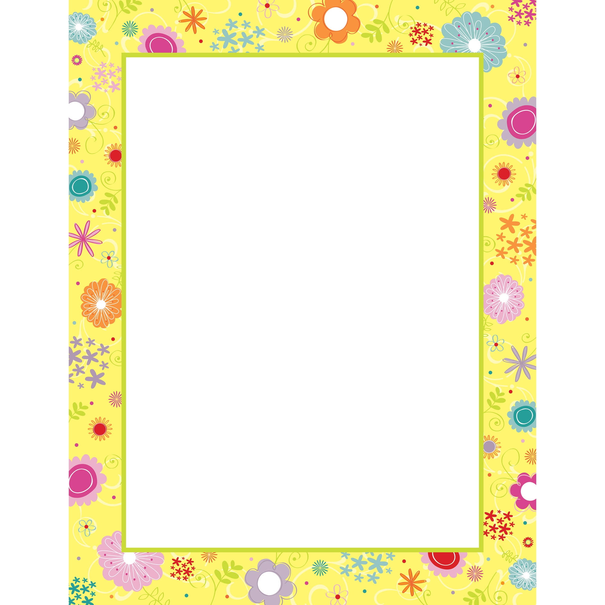 Spring Flowers Letterhead - Walmart.com