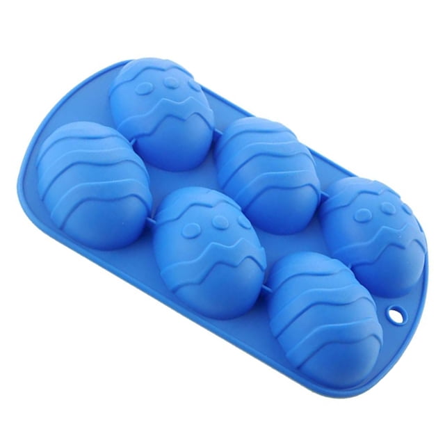 Yuarrent Molde de silicona Molde de pastel en forma de huevo de Pascua DIY Bandeja de hielo de chocolate Herramienta para hornear panadería casera, Verde Herramientas y accesorios para hornear Azul Yuarrent HA003686-02