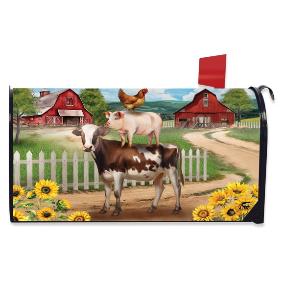 Briarwood Lane Farm Friends Mailbox Cover