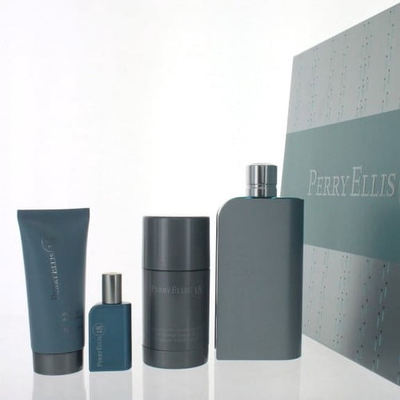 PERRY ELLIS 18 4PC SET (M) 3.4OZ EDT