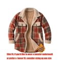 thumbnail image 3 of Zeagoo Flannel Jacket Fleece Lined Jacket Women Plaid Shacket Button Down Shirts Casual Fall Winter Outwear, 3 of 6