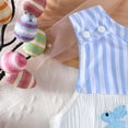 thumbnail image 4 of Kogui Baby Girl Clothes Bodysuit Baby Short Sleeve Bodysuits Summer Newborn Infant Girls Rompers 0 3 6 9 12 18 24 Months (Blue,3-6 Months), 4 of 8