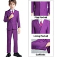 thumbnail image 2 of Boys' Suits Formal Tuxedo Slim Fit Boys Suit Set for Wedding Outfit Teen Boy Dress Clothes, 2 of 12