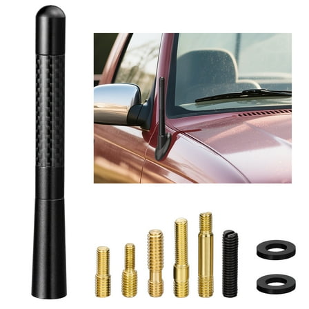 Eightwood Car Antenna Mast Carbon Fiber Truck Antenna Replacement for F150 Raptor F250 F350 F450 Super Duty,Dodge RAM 1500 2500 3500,Jeep