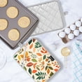 thumbnail image 5 of Yayeee Pot Holders Kitchen Heat Resistant with Pocket 7"x9.8" Cotton Oven Cooking Hot Pads, Beige Retro Leaves, 5 of 7