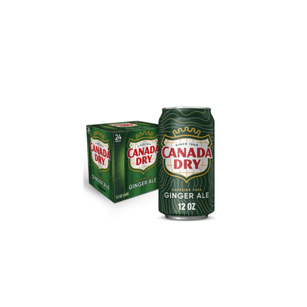 Canada Dry Ginger Ale Soda, 12 fl oz Cans, 24 Pack
