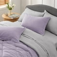 thumbnail image 6 of U by Bedsure Light Purple Full Size Comforter Set - 7 Pieces Reversible Full Bed in a Bag, Full Bed Set Light Purple and Grey with Comforters, Sheets, Pillowcases & Shams, 6 of 6