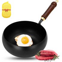 Suntup Iron Pan, Uncoated Iron Pan, Suntup Frying Pans, 9.45 Inch Hand-Forged Non-Stick iron pans without Coating Durable and Rust-Free, Japanese Non-Stick Pans for Cooking (Hammer Pot)