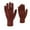 Brick Red, variant on Winter Thermal Touchscreen Mittens with Knitted Pineapple Design for Outdoor Cold Weather Activities Brick Red,One Size