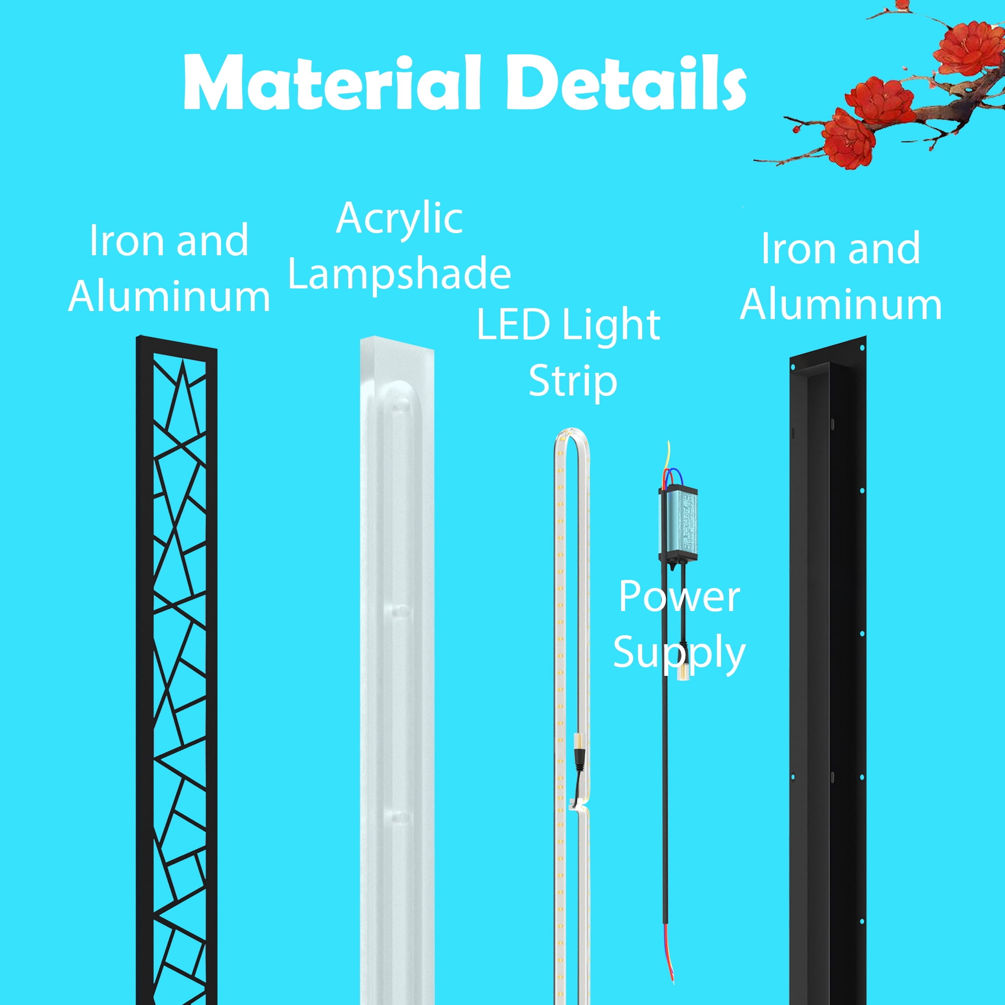 Outdoor wall light, modern LED long wall light, 11.8 inch black IP67 waterproof LED wall light, exterior wall light, indoor and outdoor 3000K lighting fixtures