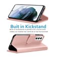 thumbnail image 3 of Galaxy S22+ 6.6" Case, Galaxy S22+ 6.6" Wallet Case, Galaxy S22+ 6.6" Leather Case, Tekcoo PU Leather Folio Flip Cover Magnetic Closure TPU Shockproof Protective Case Kickstand Strap -Rose Gold, 3 of 11