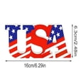thumbnail image 5 of Desktop Ornament,4th Of July Wooden Signs Patriotic Star USA LOVE Car Sign Independence Day Desk Decor Memorial Independence Labor Day Table Decorations Wood Table Centerpieces D1 DLRBJ (USA), 5 of 8