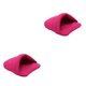 thumbnail image 1 of Greeniant Casa bonita de tela para mascotas, refugio acogedor para gatos, casa para perros con forma de zapatilla para amigos felinos Rosa roja XS,&amp;gt; 2Conjunto, 1 of 5
