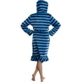 thumbnail image 3 of Harry Potter Juniors' Striped Hooded Fleece Robe Pajama Bathrobe - Gryffindor Hufflepuff Ravenclaw Slytherin, 3 of 6