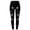1-Black, variant on Fiaer Christmas Women's Black Leggings Snowflake Graphic High Waisted Pants Plus Size Cozy Trendy Tight Trousers XL