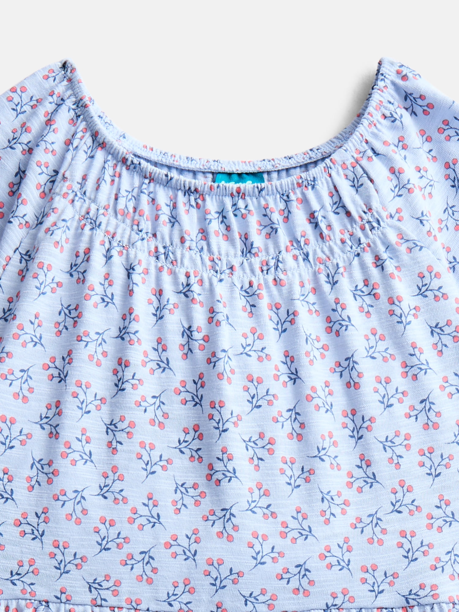 Wonder Nation Girls Tiered Dress with Short Sleeves, Sizes XS-XXL
