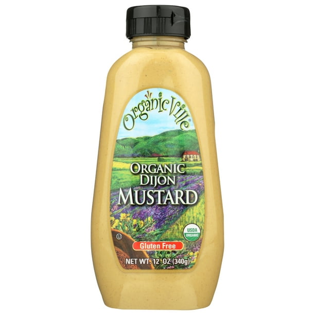 Organic Ville Stone Ground Organic Mustard , 12 Oz