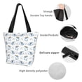 thumbnail image 6 of Fotbe Music Shark Pattern Beach Tote,Shoulder Handbag,Spacious Tote Bag,Lightweight Travel Bag,Versatile Shopping Bag, 6 of 9