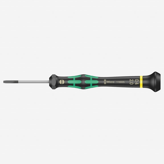 Wera 118005 2 x 40mm Kraftform Micro Slotted Precision Screwdriver