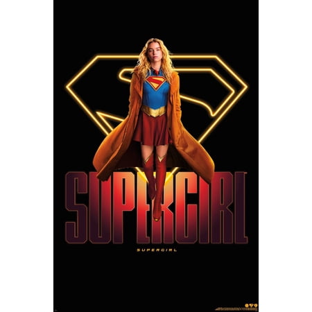 DC Studios Supergirl (2026) - Neon Supergirl Logo Wall Poster, 22.375" x 34"