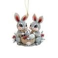 thumbnail image 1 of Kbndieu Acrylic Tags Easter Bunny Color Cute 2D Pendant Easter Decorations, 1 of 8
