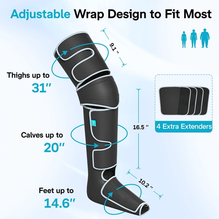 Alljoy Leg Compression Massager with Heat, 6 Modes photo 5