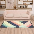 thumbnail image 2 of Yayeee Runner Rug for Bedroom 2'x6' Machine Washable Hallway Non Slip Mat, Green Stripes, 2 of 8
