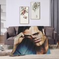 thumbnail image 4 of Henry Cavill Blanket Soft and Comfortable Warm Fleece Throw Blankets Carpet Rug Decoration Gift for Decor Room Dormitory Picnic Yoga Sofa Camping Travel All Season, 4 of 6