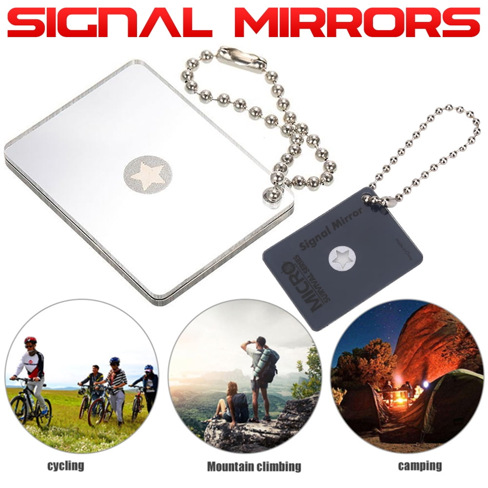 Adventure Signal Mirrors Camping New Useful Transparent Survivor Reflective CF