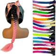 thumbnail image 1 of Hai Hong Helmet Hair Helmet Pigtails Gradient Ramp Helmet Ponytail with Suction Cup for Motorcycle Bike Ombre Color 2PCS, 1 of 6