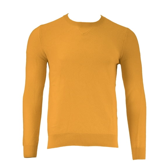 Gant Rugger Men's Twill Textured Crew (84235), Warm Sun, Medium