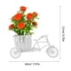 thumbnail image 5 of WORGEOUS Flor falsa con cesta de bicicleta, decoración de flores falsas de naranja simulada, centro de mesa de flores artificiales, 5 of 8