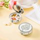thumbnail image 5 of Round Metal Pill Box Pack with 3 Small Size Compartments for Travel and, 5 of 5