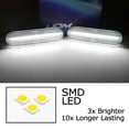 thumbnail image 2 of 4pc Set Semi-Clear Lens All White Full LED Strip Front/Rear Side Marker Light Kit For 2002-2005 Honda Civic Si/SiR 3Dr Hatchback ONLY, 2 of 8
