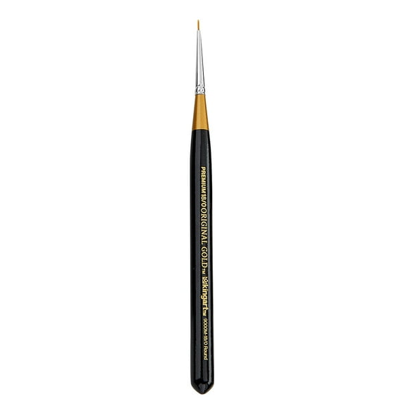 Original Gold® 9000M Round Mini Handle Micro Detail Series, Premium Golden Taklon Multimedia Artist Brushes
