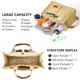 thumbnail image 4 of LHSHID Canvas Tote Bag for Women,Laptop Bag Work Tote Bag Women Crossbody Purse Handbag Shoulder Travel Messenger Gym Tote, 4 of 6