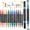12, variant on 48 Colors Glitter Brush Markers,24 Pack Dual Tip Brush Glitter Marker for Doodle Writing, Glitter Art Crafts Adults DIY Crafts Greeting Birthday Cards Making