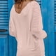 thumbnail image 2 of Blusa informal de cuello en V con manga larga y malla a rayas para mujer, 2 of 4