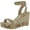 Matte Emb Faux PYT, variant on Lauren Ralph Lauren Womens Hilarie Leather Wedge Slingback Sandals