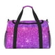 thumbnail image 1 of Disketp Purple Glitter Bolsa de Viaje Tipo Duffle, Bolso de Mano para Fin de Semana para Mujer, Bolsa de Gimnasio Ligera para Hombre, Esencial para Viajes, 1 of 7