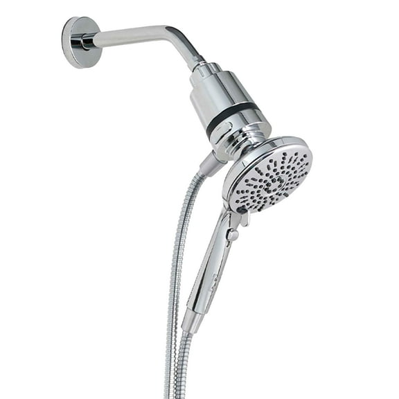 Seventy 5-Setting Magnetic Handheld Built-in Filtered Showerhead in Chrome (12158)