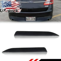 2PCS Smoked Lens Rear Bumper Reflector Lights Tail Light Rear Light Brake Lights Backup Lights Reverse Light Cover Shells  For 2013-2019 Ford Taurus & Police Interceptor Sedan No bulb/Socket