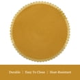 thumbnail image 4 of Dainty Home Set of 6 Placemats | Elegant and Durable | 15x15 in Round Woven Non-Slip Washable Place Mats | Tear-Resistant Heat | Resistant Placemats, 4 of 4