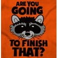 thumbnail image 2 of Cute Raccoon You Going to Finish That Womens Fitted Plus Size Graphic Tee Brisco Brands 2X, 2 of 5